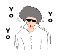 Afro teacher sticker #11435508