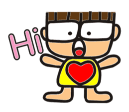 Lively boy-From the heart sticker #11435672