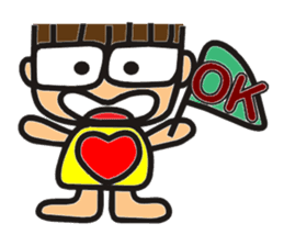 Lively boy-From the heart sticker #11435673