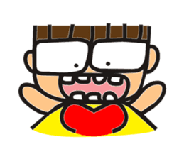 Lively boy-From the heart sticker #11435691
