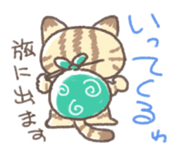 Daily life of Kansai cat sticker #11435949