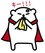 Funny hero! "SHIROKUMA" Part 3 sticker #11436038