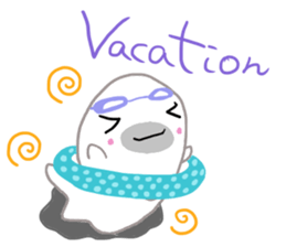 Daily life of a seal family sticker #11436358