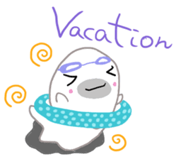 Daily life of a seal family sticker #11436358