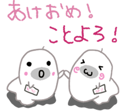 Daily life of a seal family sticker #11436361