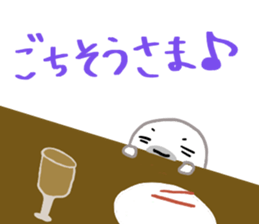 Daily life of a seal family sticker #11436364