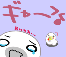 Daily life of a seal family sticker #11436366