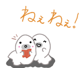 Daily life of a seal family sticker #11436369