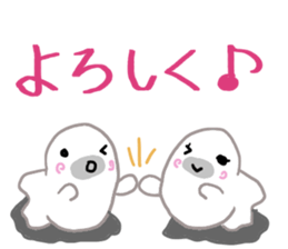 Daily life of a seal family sticker #11436375