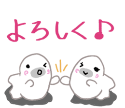 Daily life of a seal family sticker #11436375