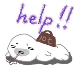 Daily life of a seal family sticker #11436380