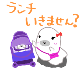 Daily life of a seal family sticker #11436383