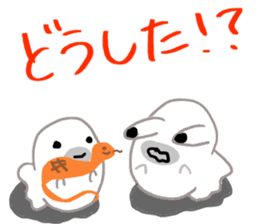 Daily life of a seal family sticker #11436384