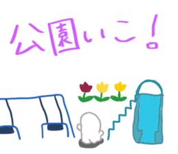 Daily life of a seal family sticker #11436389