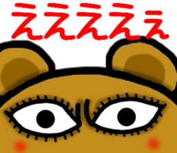 Lazy bear--3 sticker #11436398