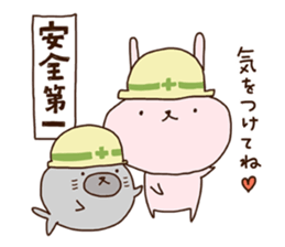 Rabbit and Seal Sticker 2 sticker #11439045