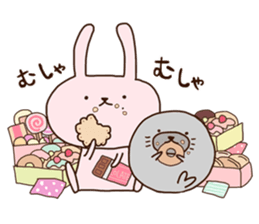 Rabbit and Seal Sticker 2 sticker #11439068