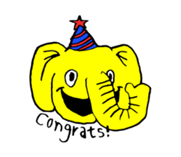 Funky Elephants sticker #11439156