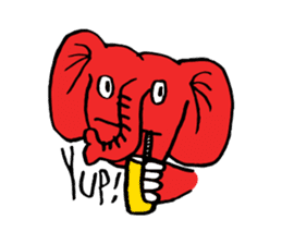 Funky Elephants sticker #11439181