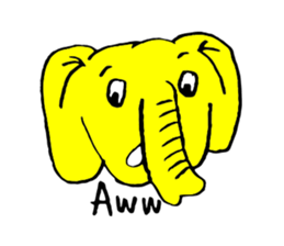 Funky Elephants sticker #11439191