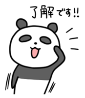 Panda & nose glasses 2 sticker #11439552