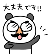 Panda & nose glasses 2 sticker #11439553