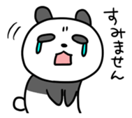 Panda & nose glasses 2 sticker #11439554