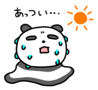 Panda & nose glasses 2 sticker #11439558