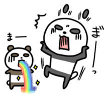 Panda & nose glasses 2 sticker #11439563