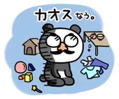 Panda & nose glasses 2 sticker #11439564