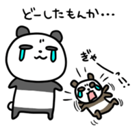 Panda & nose glasses 2 sticker #11439565