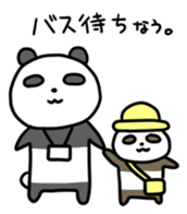 Panda & nose glasses 2 sticker #11439566