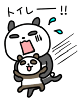 Panda & nose glasses 2 sticker #11439568