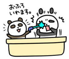 Panda & nose glasses 2 sticker #11439571