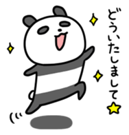 Panda & nose glasses 2 sticker #11439573