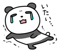 Panda & nose glasses 2 sticker #11439576