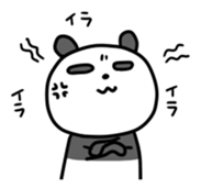 Panda & nose glasses 2 sticker #11439578