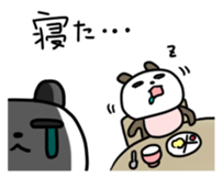 Panda & nose glasses 2 sticker #11439587