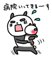 Panda & nose glasses 2 sticker #11439588