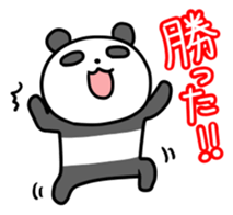 Panda & nose glasses 2 sticker #11439589