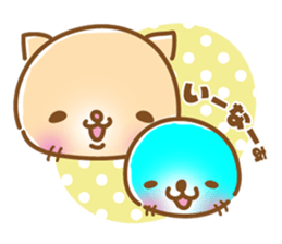 sleepy cat and the seal sticker #11439720