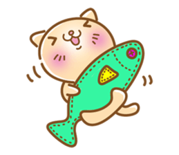 sleepy cat and the seal sticker #11439732