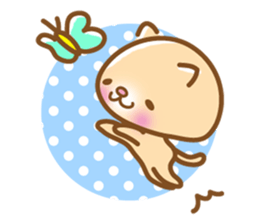 sleepy cat and the seal sticker #11439737