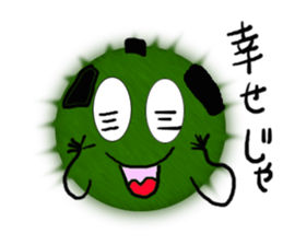 Spherical moss samurai sticker #11440228