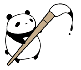 Ink panda sticker #11440296