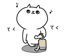 the smile of cat 10 sticker #11440462