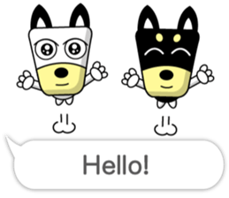 Trapezoidal Dog 8 ( English ) sticker #11440593
