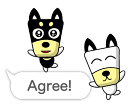 Trapezoidal Dog 8 ( English ) sticker #11440597