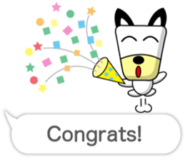 Trapezoidal Dog 8 ( English ) sticker #11440600