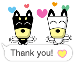 Trapezoidal Dog 8 ( English ) sticker #11440601